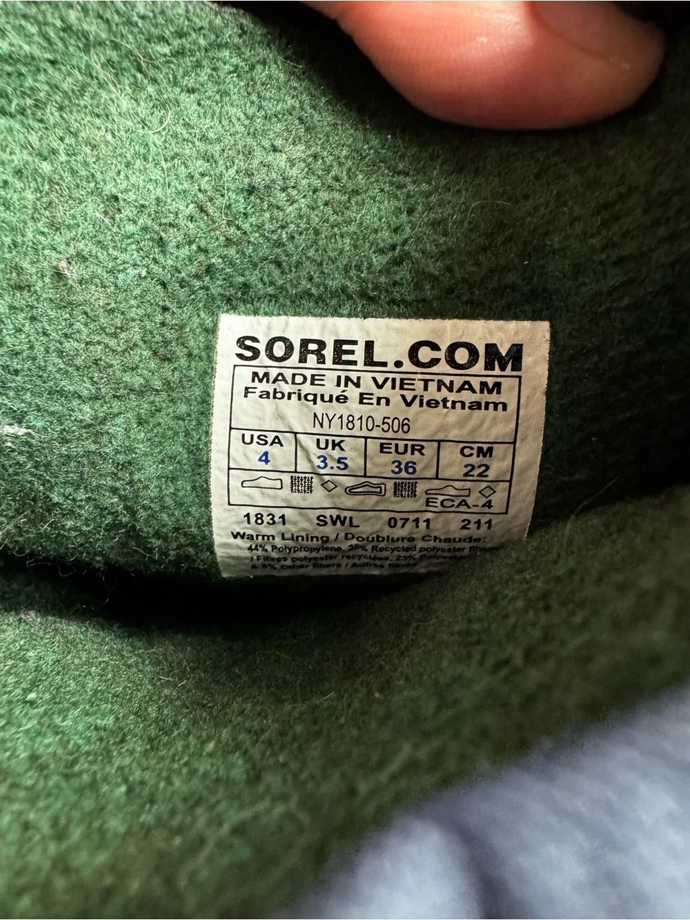 Sorel Flurry Youth Purple Insulated Waterproof Snow Boots with Strap Size 4